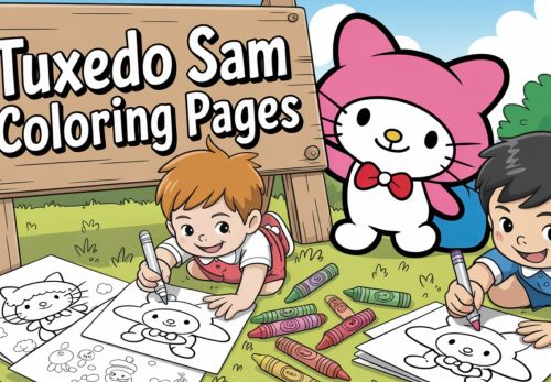 Tuxedo Sam Coloring Pages – Free PDF Printables 🖍️🐧🎩💙