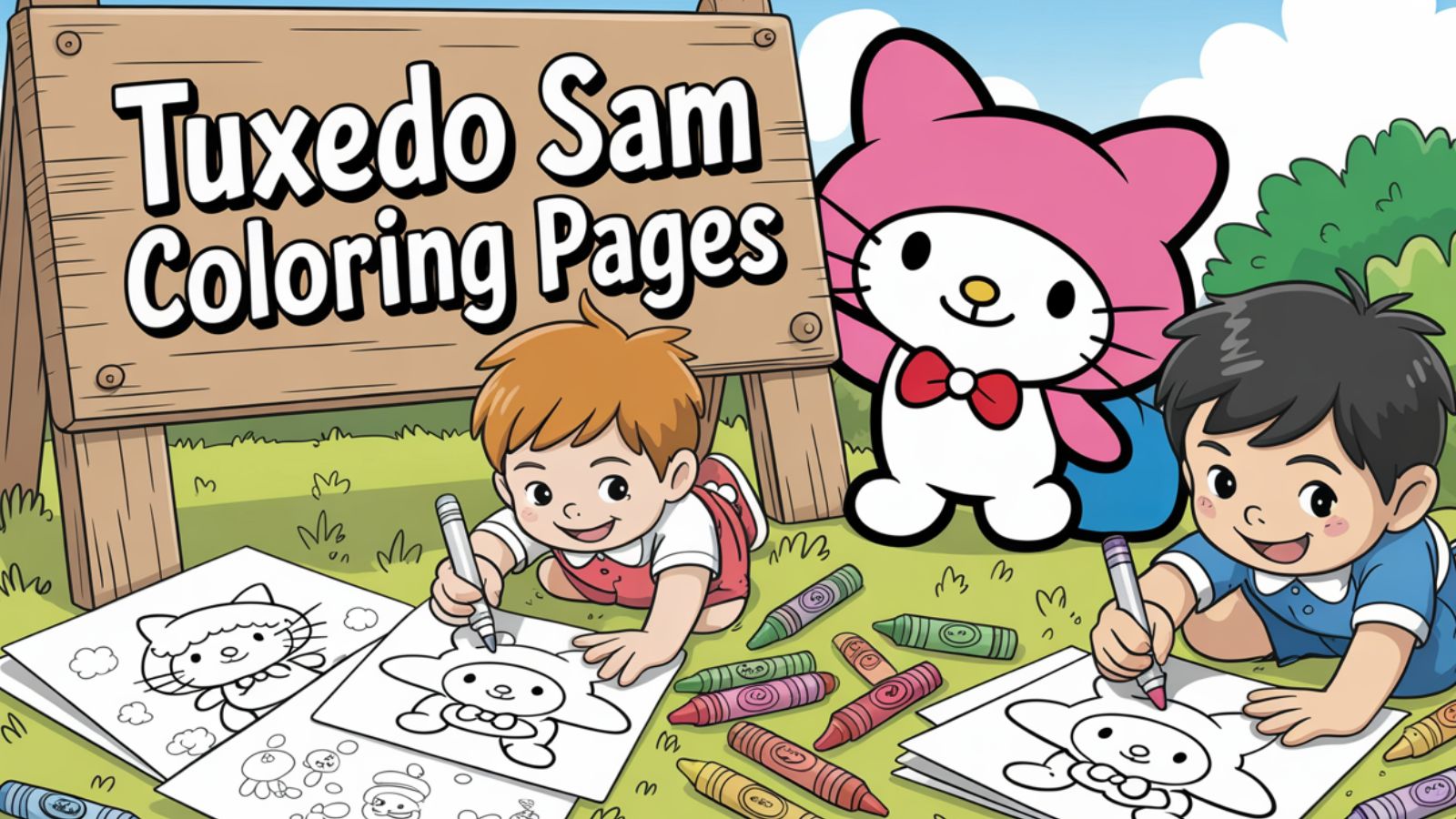 Tuxedo Sam Coloring Pages – Free PDF Printables 🖍️🐧🎩💙