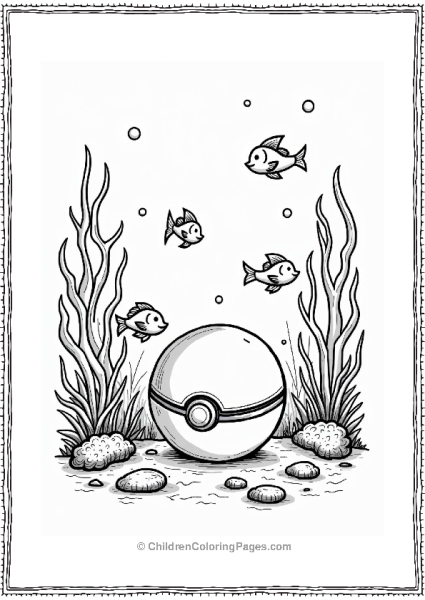 Underwater Pokeball Adventure Free PDF Printable