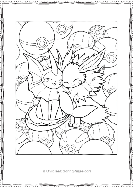 Vaporeon And Pokémon Character Free PDF Printable