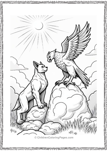 Wolverine Approaches A Griffin Free PDF Printable