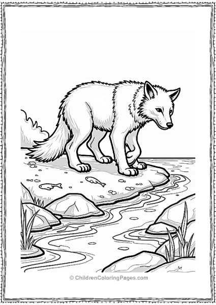 Wolverine By A Stream Free PDF Printable