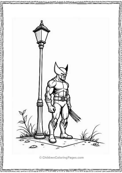 Wolverine By A Street Lamp Free PDF Printable