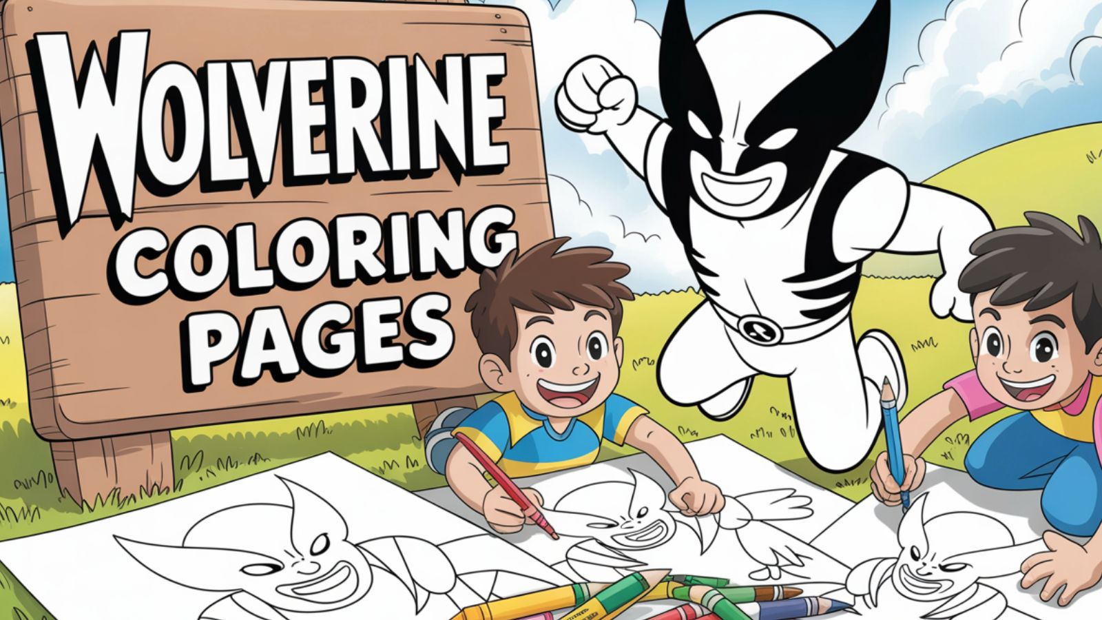 Wolverine Coloring Pages – Free PDF Printables 🦸‍♂️🐺💪