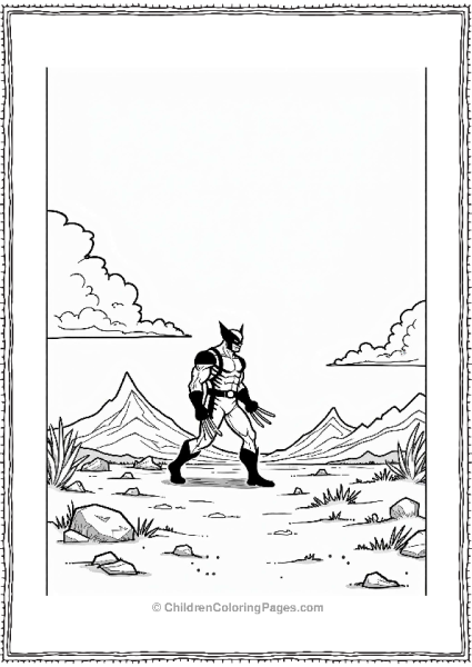 Wolverine Crossing A Barren Landscape Free PDF Printable