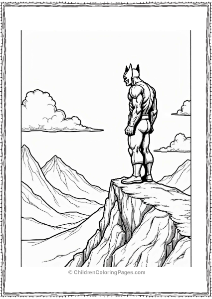 Wolverine On A Mountain Peak Free PDF Printable
