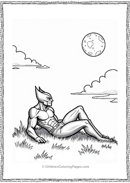 Wolverine Under A Starry Sky Free PDF Printable