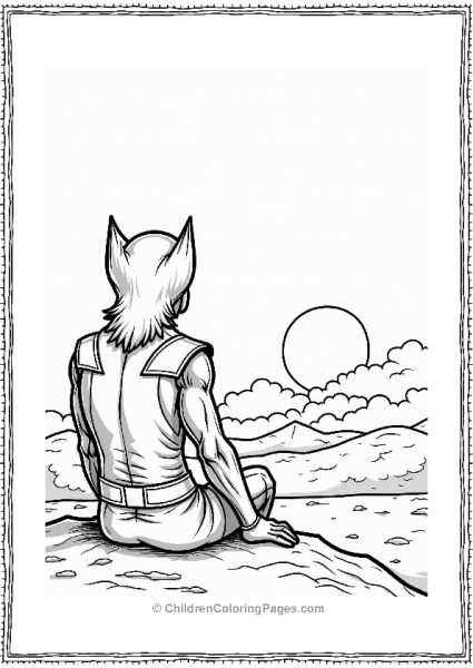 Wolverine Watching The Sunset Free PDF Printable
