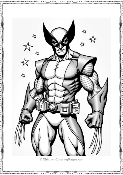 Wolverine With Gadget Belt Free PDF Printable