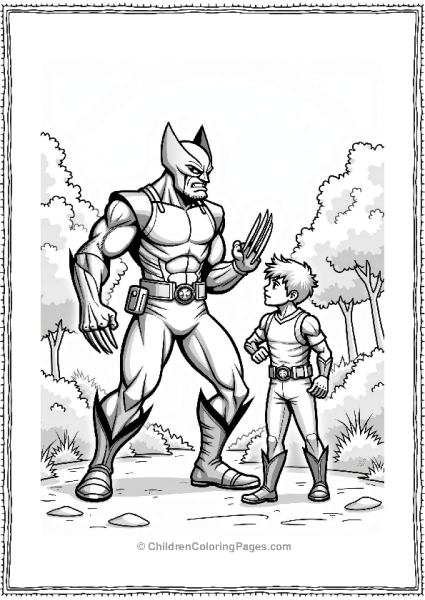 Wolverines Training Session With Young Hero Free PDF Printable
