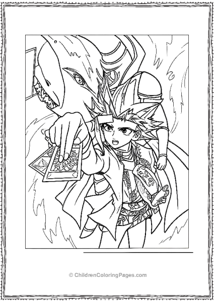 Yu Gi Oh Coloring Page Free PDF Printable