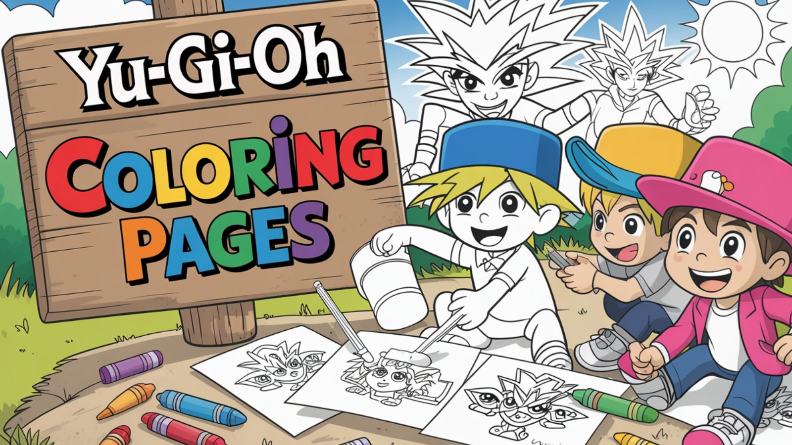 Yu-Gi-Oh Coloring Pages – Free PDF Printables 🧠✨🧩 🃏💥