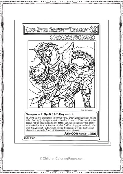 Yu Gi Oh Odd Eyes Gravity Dragon Card Free PDF Printable