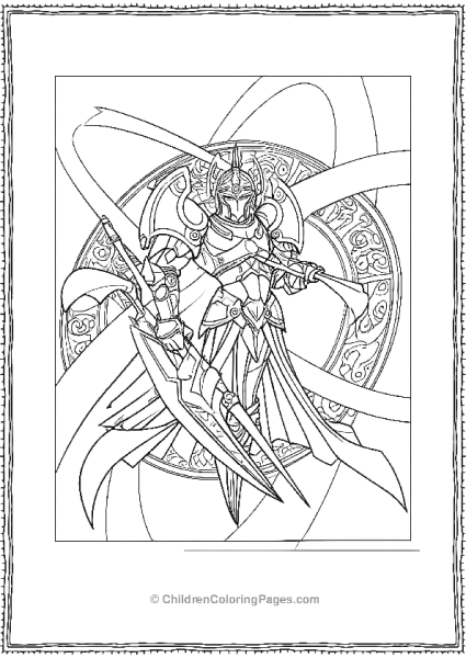 Yu Gi Oh Warrior Wearing Armor Free PDF Printable