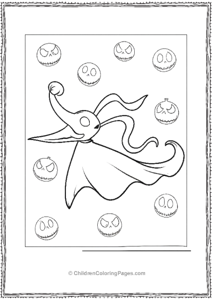 Zero The Dog Nigtmare Before Christmas Free PDF Printable