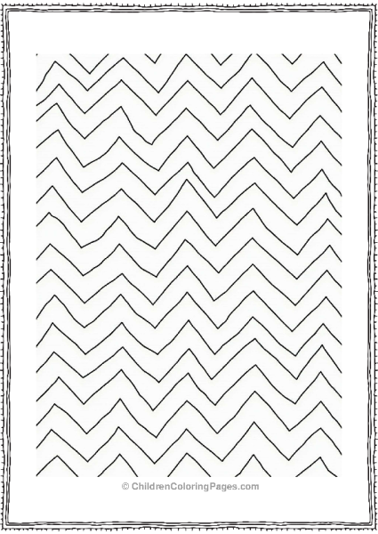 Zigzag Lines Pattern For Kids Coloring Free PDF Printable