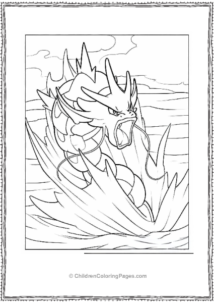Angry Gyarados Free PDF Printable
