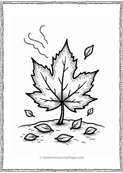 Autumn Leaves In A Gentle Breeze Free PDF Printable