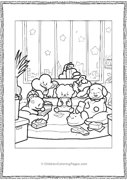 BT21 Hanging Out Free PDF Printable
