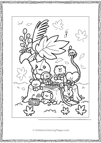 BT21 Playing Free PDF Printable
