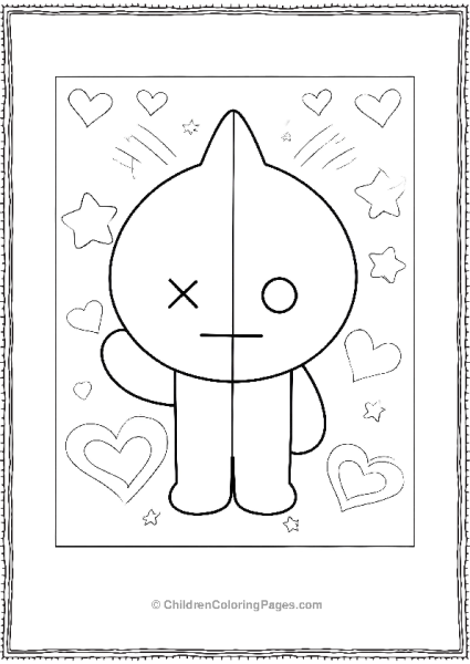 BT21 Van Waving Free PDF Printable