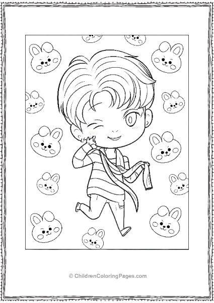 BTS Cute Jungkook Winking Free PDF Printable