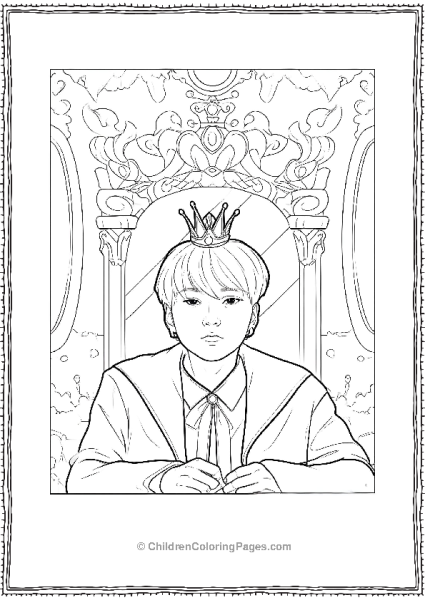 BTS Suga In A Crown Free PDF Printable
