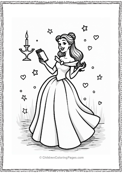 Belle And Lumiere Among Stars Free PDF Printable