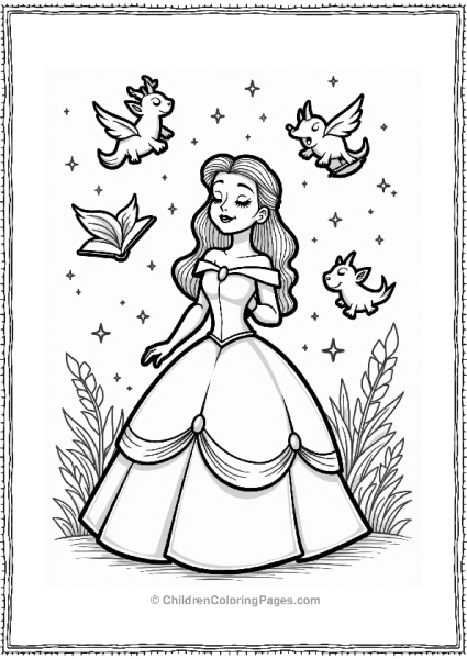 Belles Imagination And Floating Books Free PDF Printable