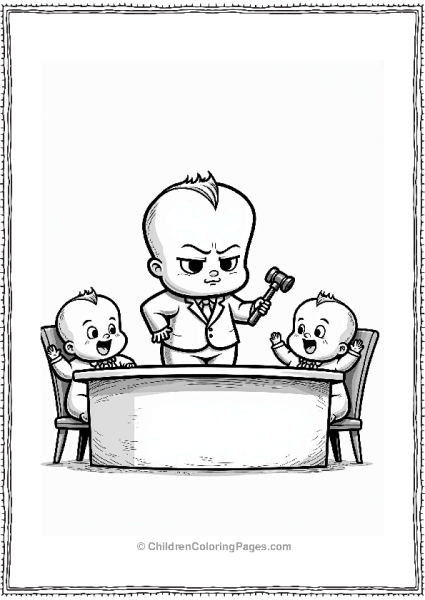 Boss Baby At The Table Voting Free PDF Printable