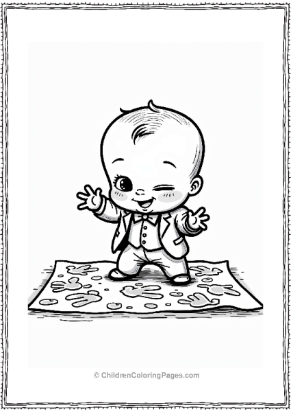 Boss Baby Finger Painting Free PDF Printable