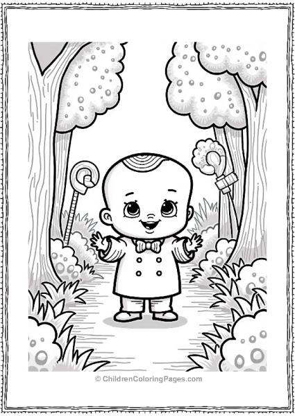 Boss Baby In A Candy Forest Free PDF Printable