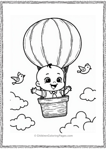 Boss Baby In A Hot Air Balloon Free PDF Printable