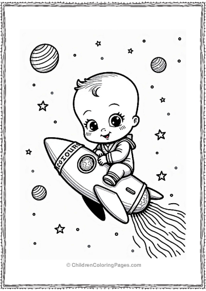 Boss Baby On A Rocket To The Stars Free PDF Printable