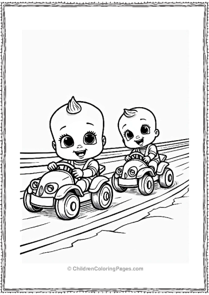 Boss Baby Racing With Brother Free PDF Printable
