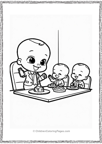 Boss Baby Snack Break In The Boardroom Free PDF Printable