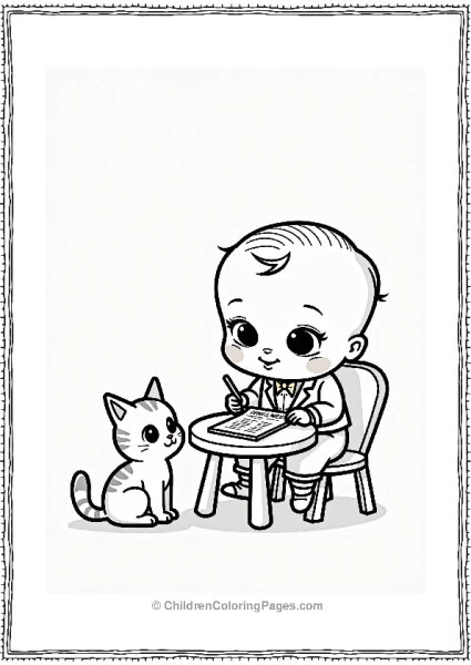 Boss Baby Writing Snack Menu Free PDF Printable