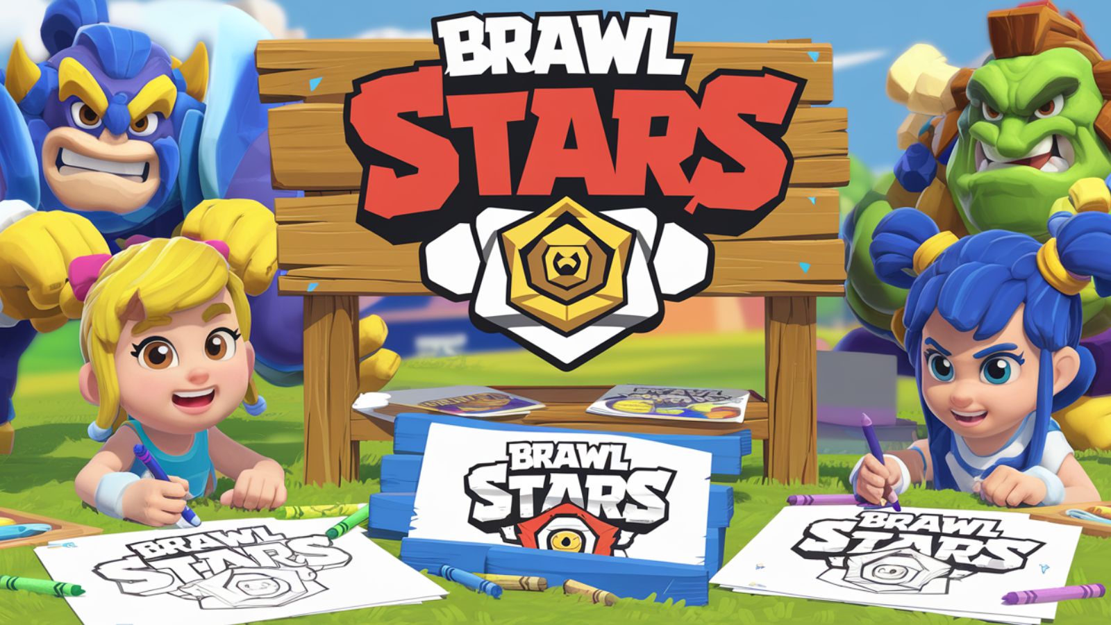 Brawl Stars Coloring Pages – Free PDF Printables 🎮⭐💥🖍️