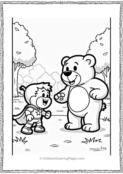 Brawl Stars Heroic Face Off With Teddy Bear Free PDF Printable