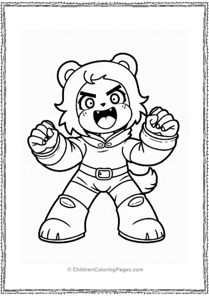 Brawl Stars Nita Summoning Her Bear In Battle Free PDF Printable