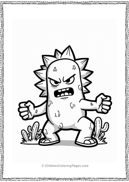Brawl Stars Spike Defending His Territory Free PDF Printable