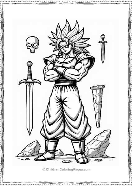 Broly Among Saiyan Artifacts Free PDF Printable