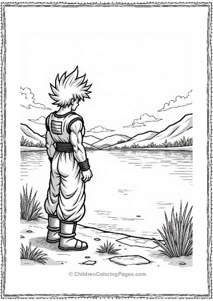 Broly By A Serene Lake Free PDF Printable