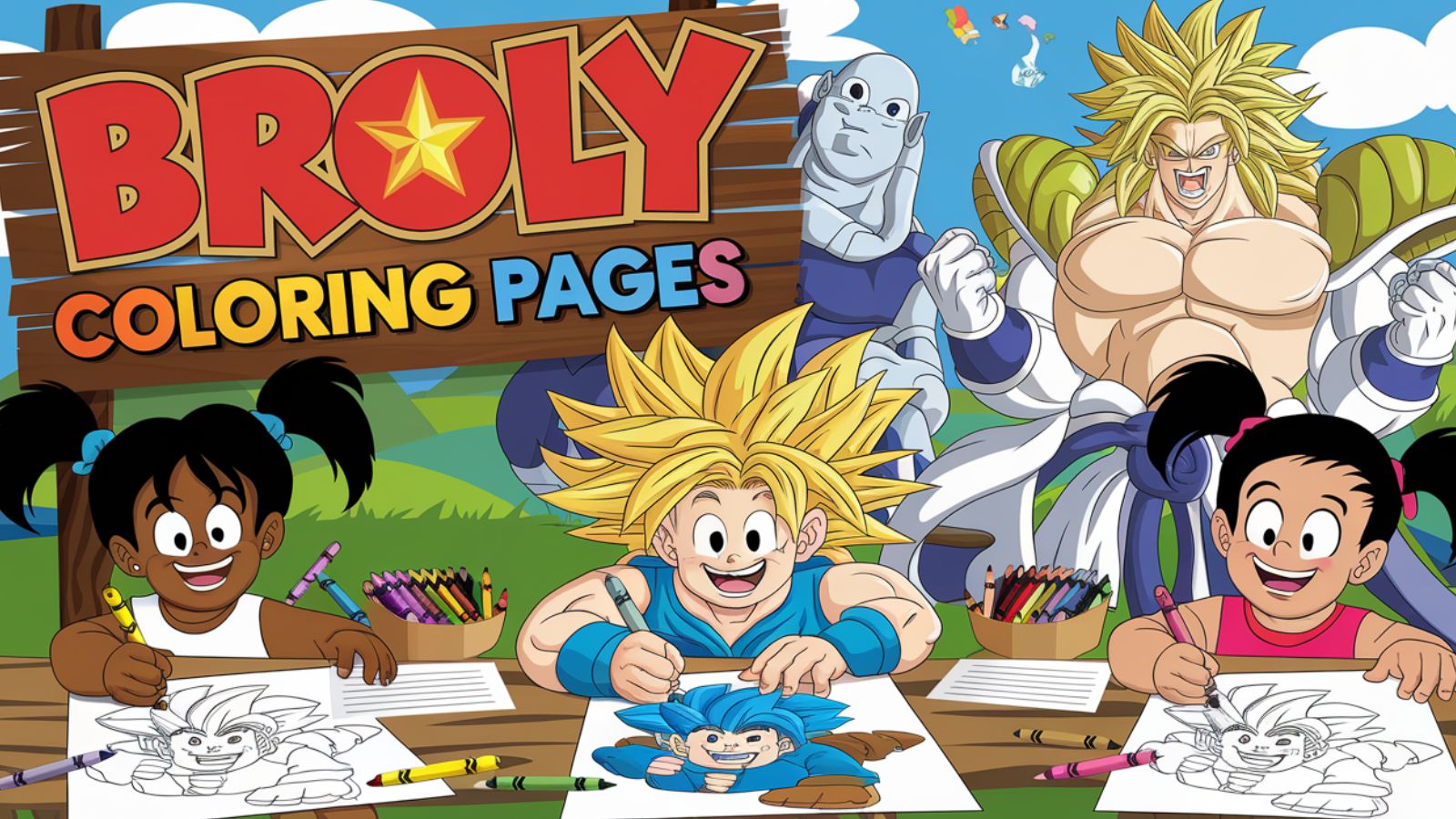 Broly Coloring Pages – Free PDF Printables 🥦⚡💪🌌