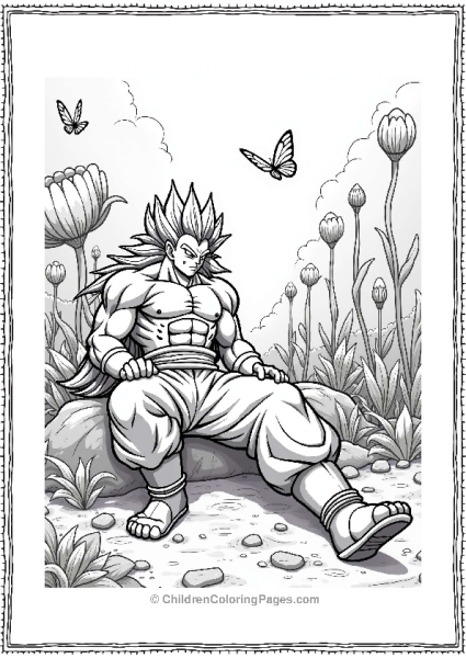 Broly In A Galactic Garden Free PDF Printable