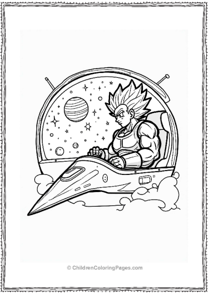 Broly In A Spaceship Among The Stars Free PDF Printable