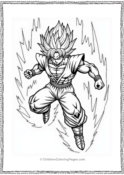 Broly In Action Pose Free PDF Printable