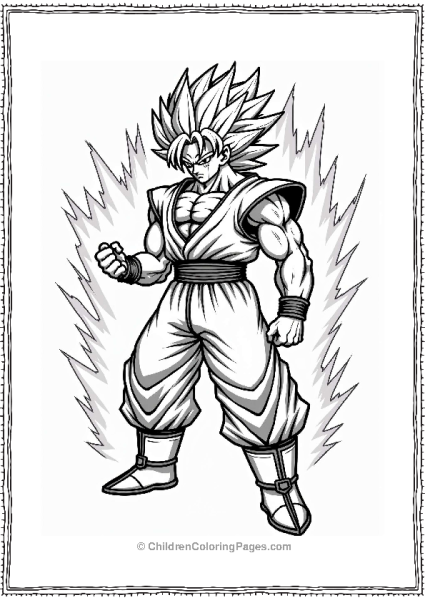 Broly In Battle Stance Free PDF Printable
