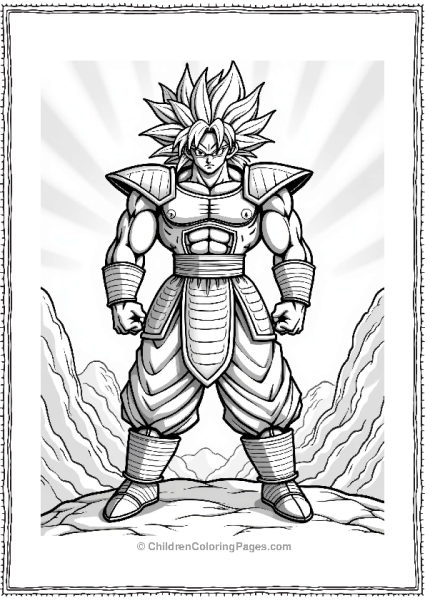 Broly In Saiyan Armor Free PDF Printable