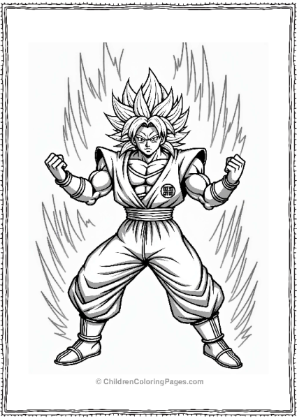 Broly In Victory Pose Free PDF Printable